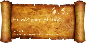 Hutvágner Villő névjegykártya